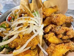 炸鸡翅一半一半-富乐满韩国正宗炸鸡韩国料理(虹泉路店)