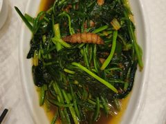 虾耙子炒菠菜-新洪记·丽久饭店(铁西店)