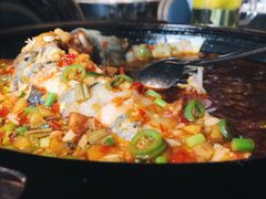 泡豇豆烧肥砣-柴门头啖汤·经典川菜·慢火汤品(锦城万达店)