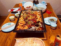 -东来菜馆•手抓海鲜家常菜•海鲜锅贴(鸽子窝店)