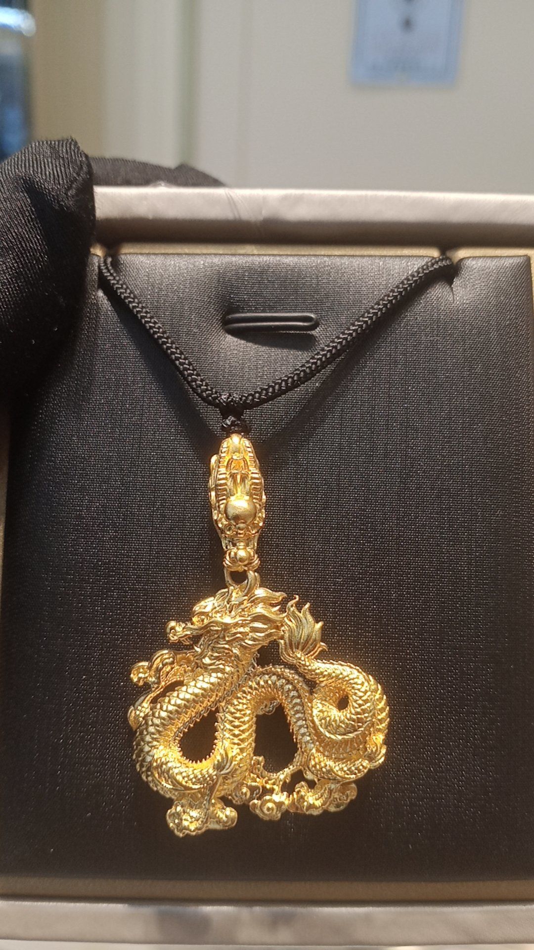 千年珠宝黄金龙吊坠
