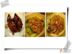 烧乳鸽、黄瓜煮鱼滑和虾酱海鲜炒饭-和平馆·地道港澳茶餐厅(西门口店)