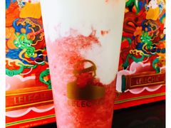 桃子草莓酪酪-LELECHA乐乐茶(上海五角场万达广场店)