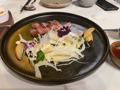 三年金钱火腿配大理手撕乳扇-泓0871臻选云南菜·味庄