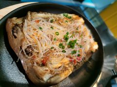 烤茄子-探鱼·鲜青椒爽麻烤鱼(广州花都来又来店)