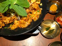 铁板章鱼五花肉-春熙台韩国料理·章鱼肥牛(西丽店)