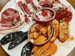 烤肉拼盘-美洲岛烤肉自助餐厅
