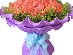 99支&nbsp;昆明&nbsp;粉玫瑰-红袖花坊(大学路店)