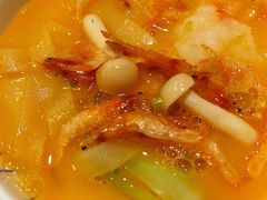 樱花虾白玉菇煮手擀面-广州文华东方酒店·江-由辉师傅主理