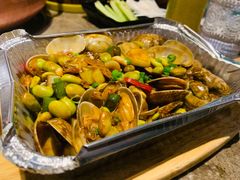 锡纸特色烤花蛤-三人行骨头王火锅(长寿店)