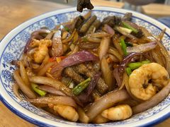 虾爆鳝番茄汁拌川炒面-圳兴面王·拌川·特色炒面(南山保利剧院店)