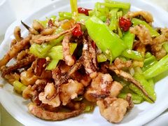 干煸鱿鱼-满口香饭店