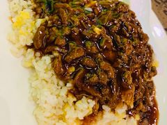 牛肉丝蛋炒饭-毛胡子牛羊餐馆(武宁路店)