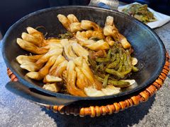 排骨豆角卷子-华盛园卷子王农家菜水库鱼