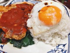 茄汁猪扒饭-華叔茶記
