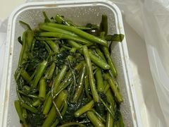 w蒜蓉炒空心菜-新大咀港式茶餐厅(宝山万达店)