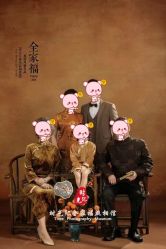-时光纪亲子全家福照相馆(静安店母女写真父母纪念照)