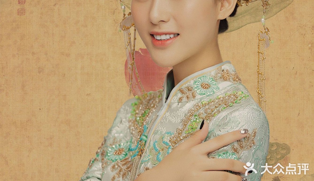 只有拍了工笔画婚纱照,才知道自己能有多美🌼