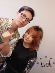金铜色➕造型烫-i Style潮牌美发沙龙