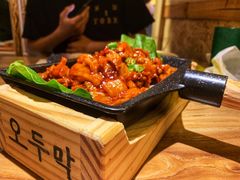 辣椒酱炒五花肉-冰川延边料理·炭烤串(原小木屋店)