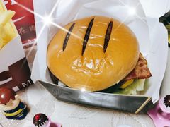 双层星级厚作和牛堡单人餐兑换券-肯德基(新塘乐购店)