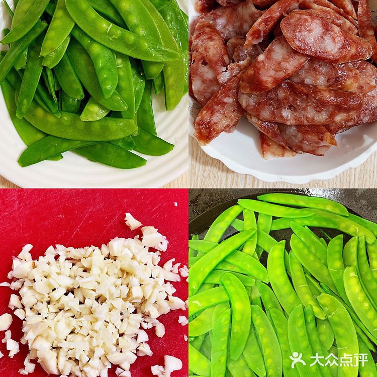 荷兰豆炒腊肉，荤素搭配超级好吃