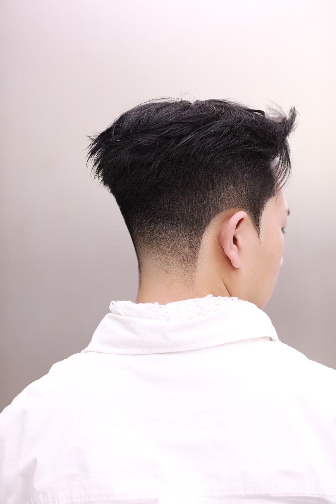 男生发型雾感渐变饱满后脑勺