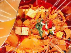 牛杂鸳鸯锅-左庭右院鲜牛肉火锅(环球港店)