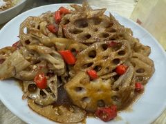 酱爆藕片-老丁鸭脚餐厅