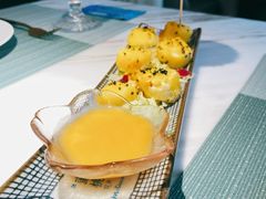 和风玉子豆腐-蜜桃花开·中西融合菜E&W(南长街店)