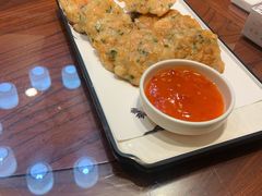 莲藕酿煎虾饼-聚缘堂·海鲜私房菜(松岭路店)