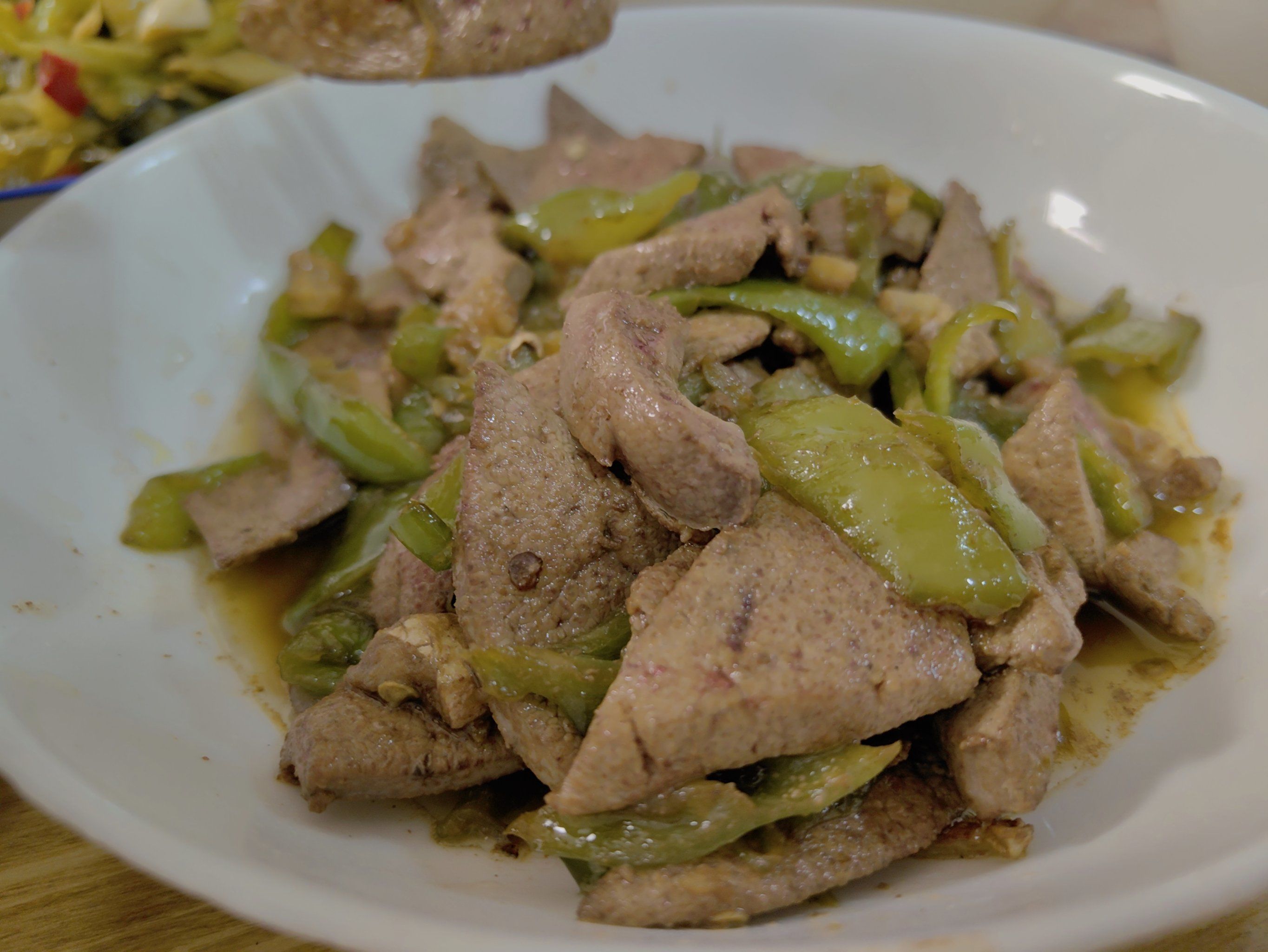 人人都是美食家 #总是吃不腻 #爆炒猪肝 #青椒炒猪肝做法 #炒猪肝档 