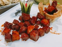 百灵菇牛肉粒-汤记传菜(浦江店)