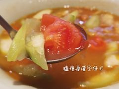 笋干丝瓜番茄汤-虎哥私房菜(馒头山店)