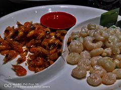 油爆虾拼虾仁-上海1号私藏菜(静安店)