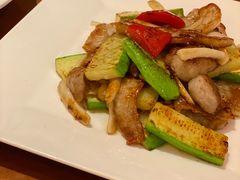 云瓜野菌炒爽肉-杭州JW万豪酒店-万豪中餐厅