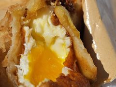-小红车炸蛋葱油饼