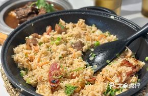 Cherry Shrimp Steak Rice Bowl