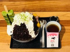 抹茶生乳かき氷-WONDER ICE 萬得冰田(建設路总店)