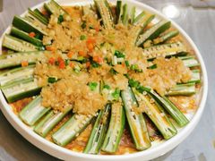蒜蓉蒸秋葵-小土豆北方菜馆(方庄店)