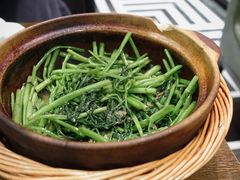 啫啫虾酱空心菜-熠盛粤味(永康路店)