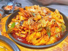 辣炒鱿鱼-全州豆芽汤饭