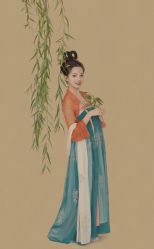 -虞美人汉服摄影