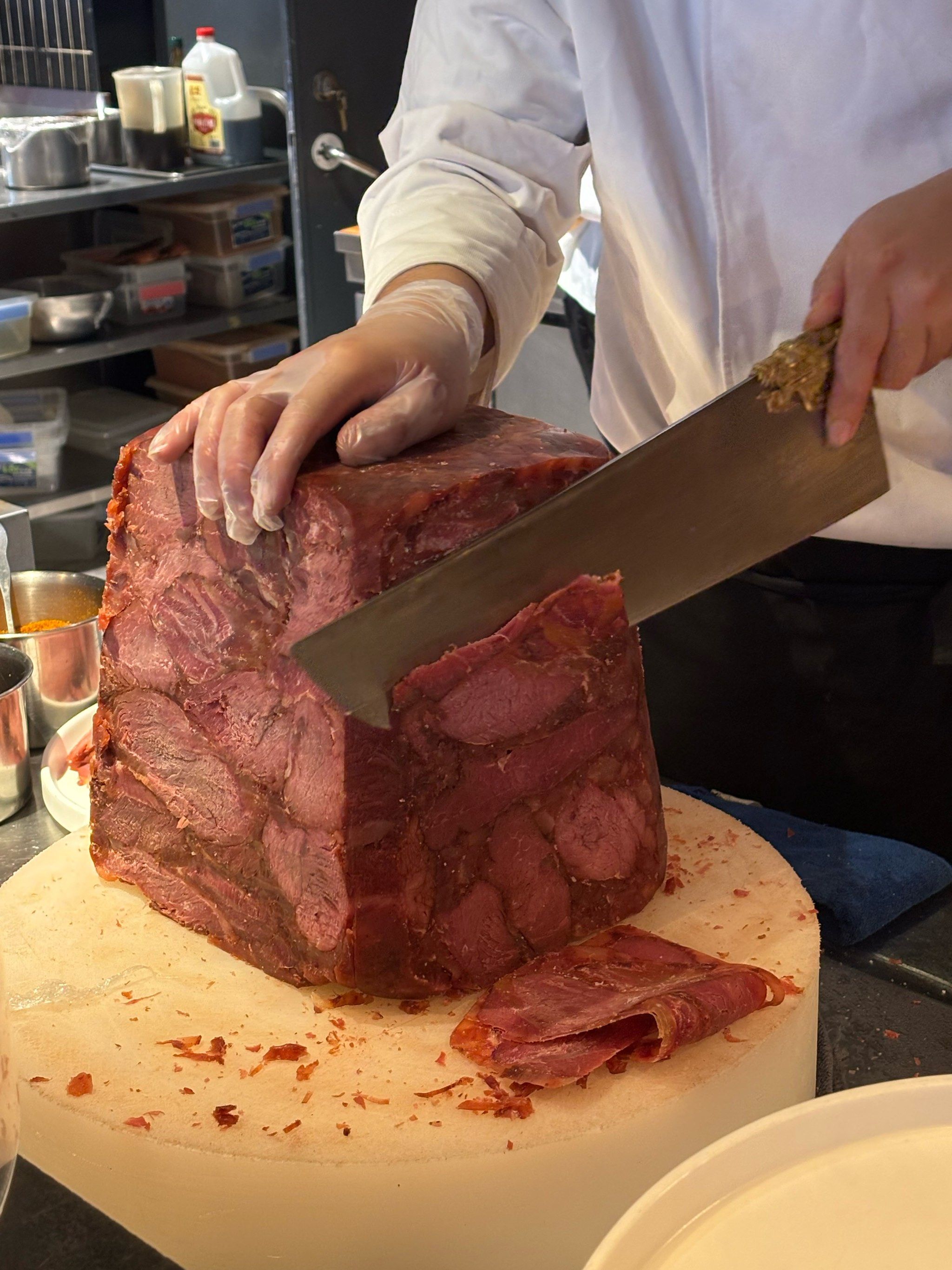 谁家用大马士革刀切牛肉的