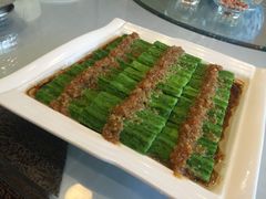 绿绿翠翠蒸丝瓜-煜丰汴京烤鸭(福彩路店)