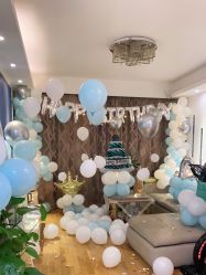 -小鲤鱼生日气球派对会场策划布置