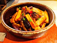 鱼香年糕炒茄子-涌上外婆桥(南塘店)