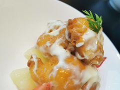 凤梨芥末虾球-丽晶轩中餐厅(重庆丽晶酒店)