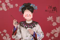 -后宫·古装汉服京剧儿童亲子全家福摄影
