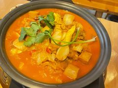 泡菜年糕肥牛锅-裕鼎鲜·新中菜(青山湖万达店)